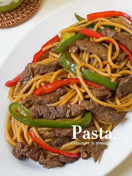 15分钟吃到嘴黑椒牛肉意面不输西餐厅