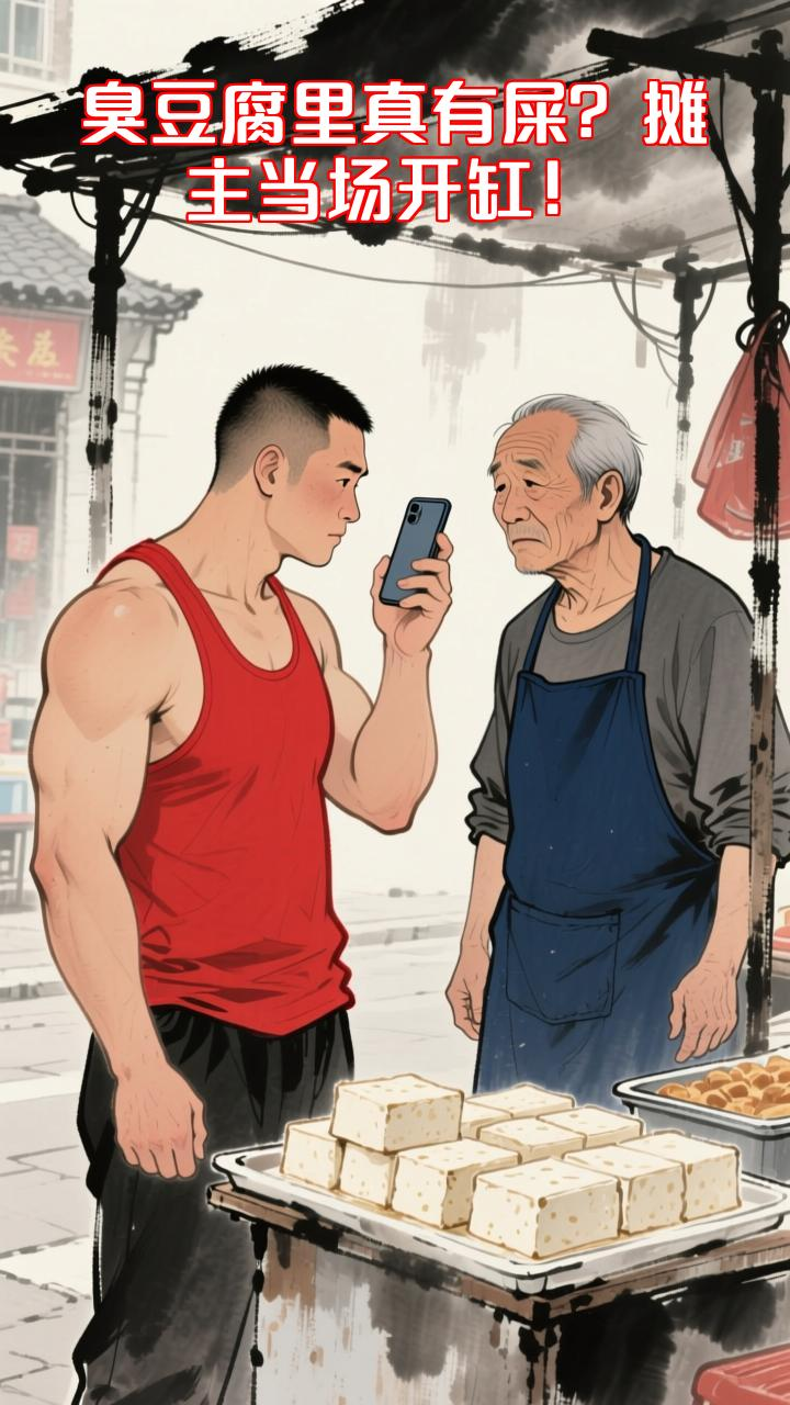 顾客质疑臭豆腐掺屎,摊主现场开缸自证清白