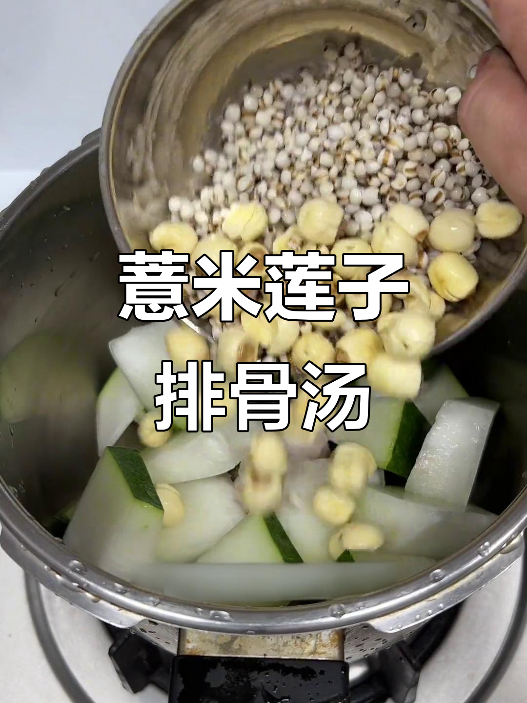 夏季必备！薏米莲子排骨冬瓜汤，清爽又滋补