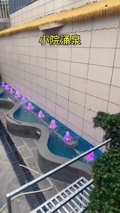 我的小院:超好看的鱼池涌泉喷泉,简单到极