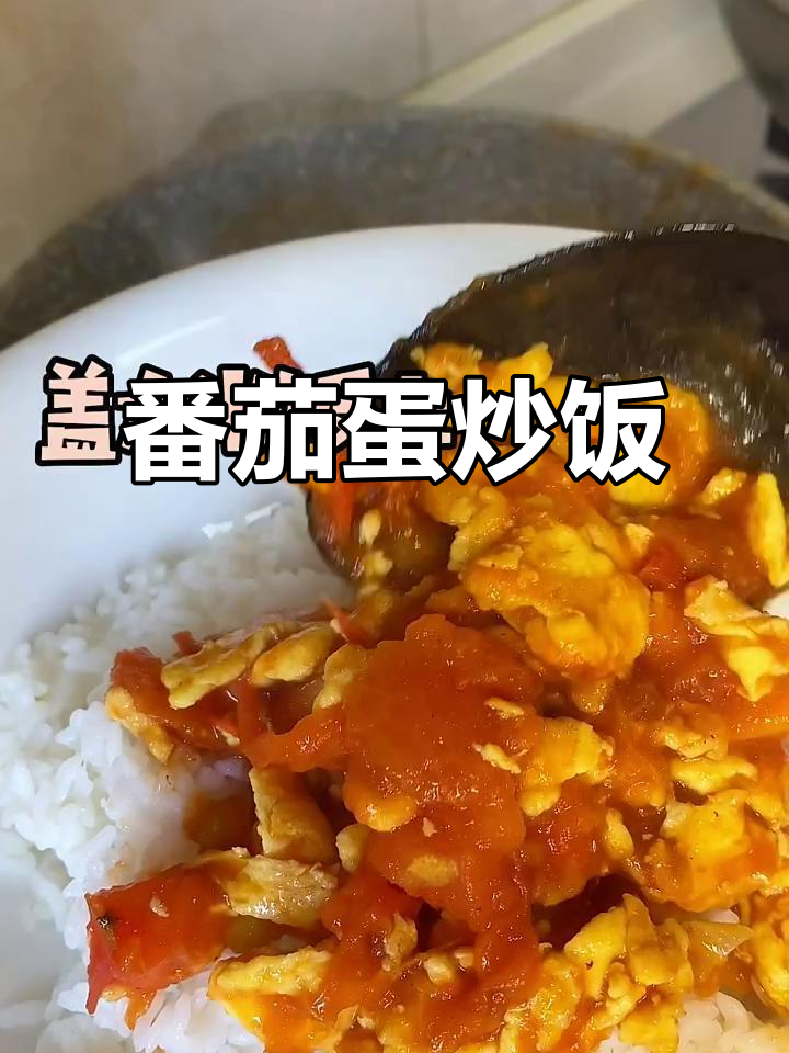 西红柿炒鸡蛋盖饭,简单又美味!