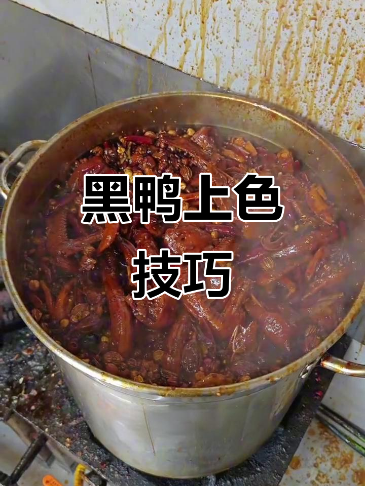 黑鸭上色与挂汁的秘密,揭秘卤味制作原理