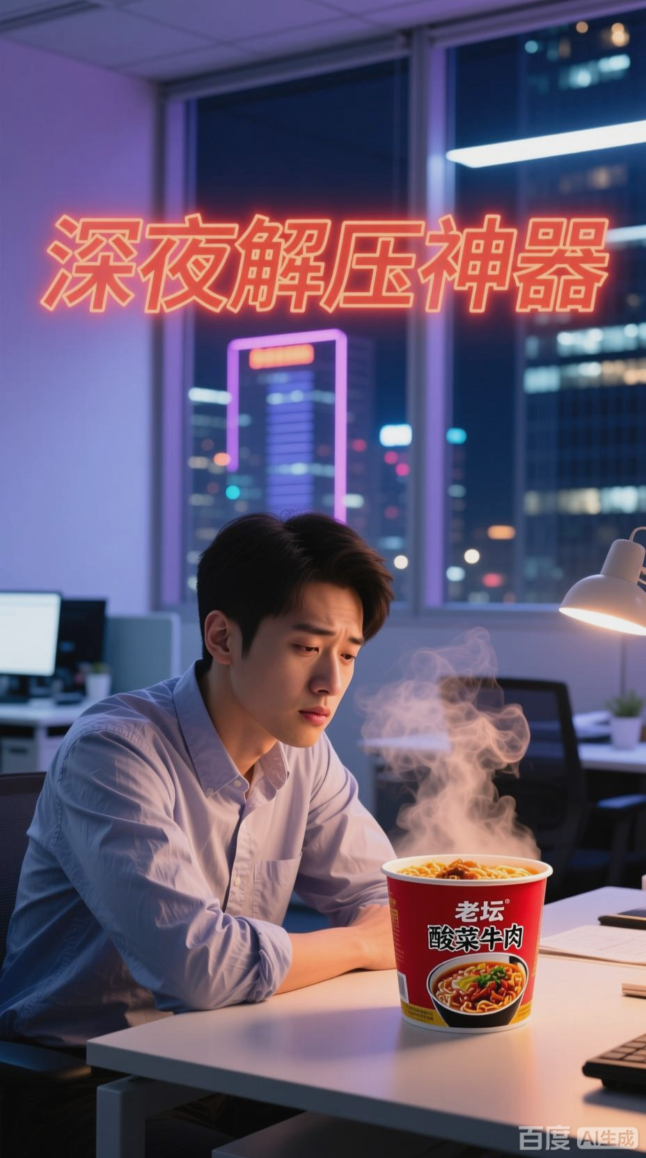 统一老坛酸菜牛肉面，加班解压神器