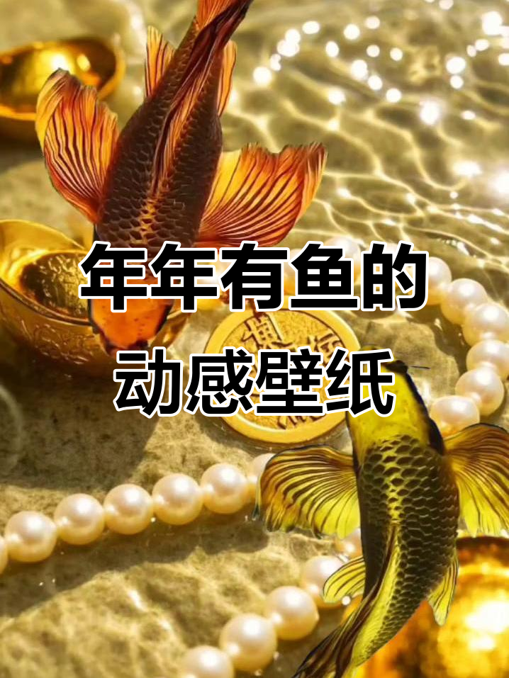 九转鲤鱼动态壁纸,好运连连,年年有余