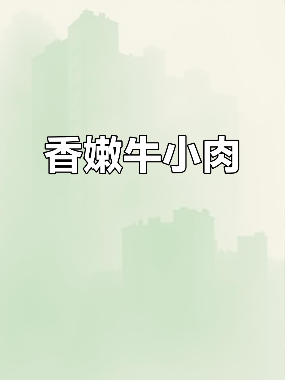 牛小肉到货,炖出满满香气,瘦嫩无比