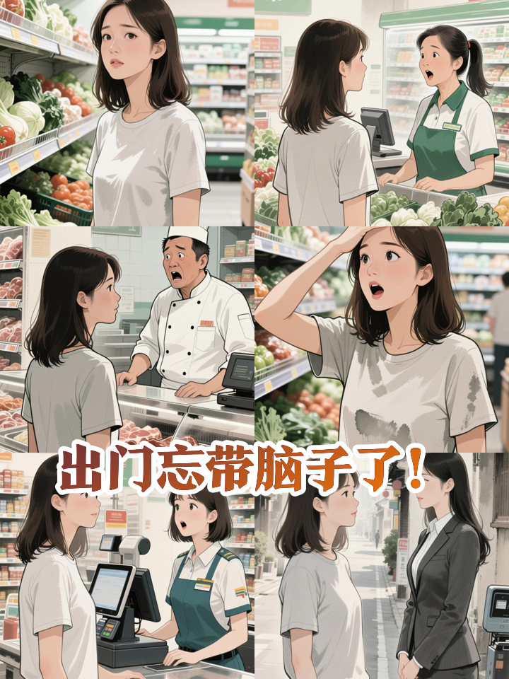 超市买菜问花木兰在哪?我的脑子又忘家了!