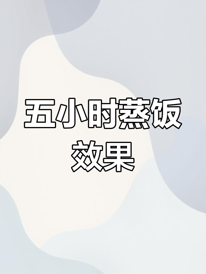蒸饭锅放置五小时,米饭依然粒粒分明!