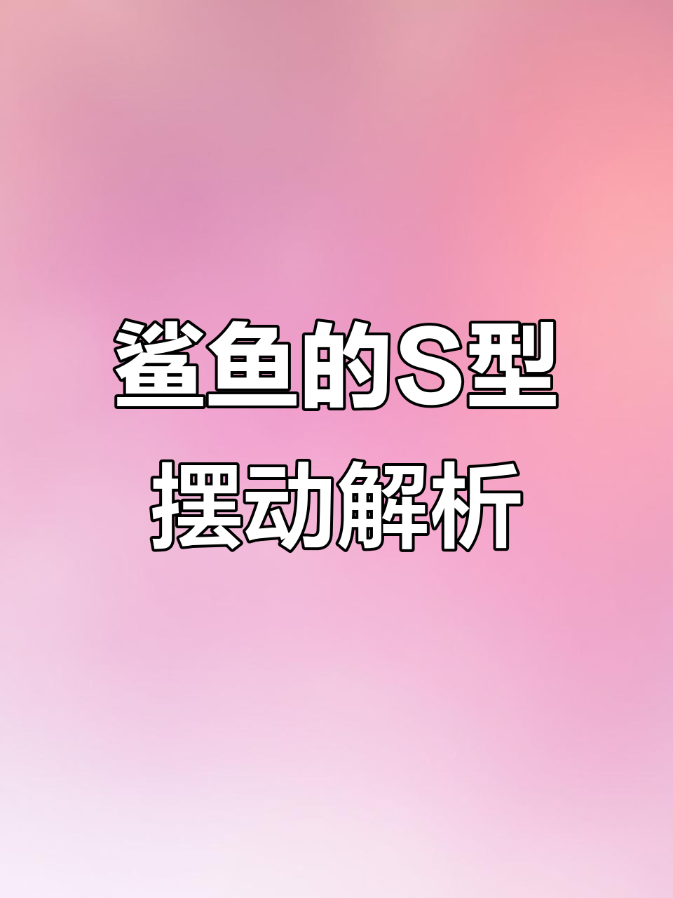 鲨鱼运动中的数学与流体力学:正弦波如何助力身体保持平衡