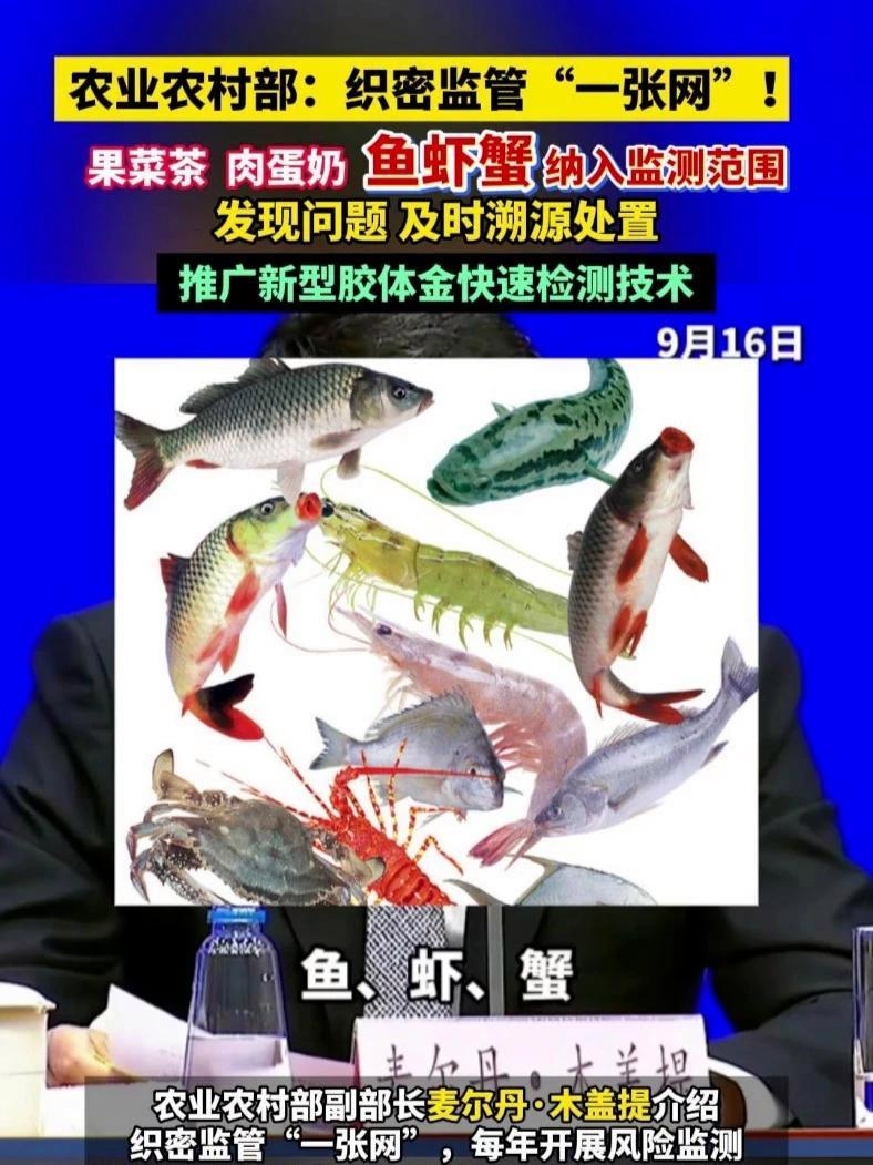 守住“舌尖上的安全”!农业农村部:织密监管“一张网”!将人民群众日常吃的果菜茶、肉蛋奶、鱼