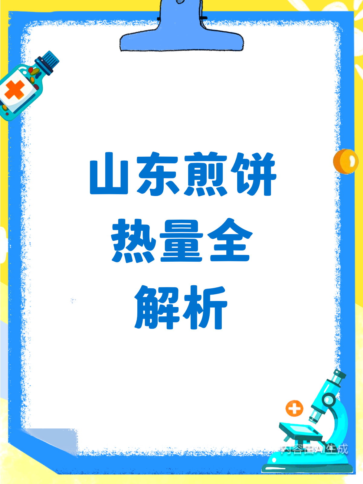 山东煎饼热量大揭秘，数据一目了然
