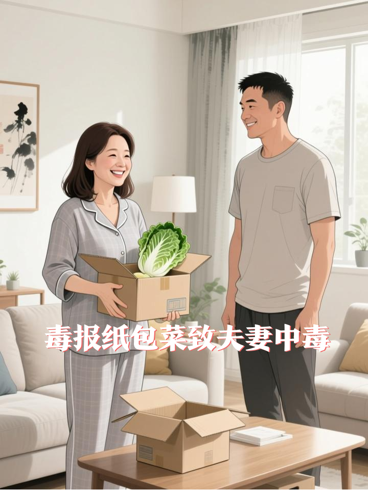 花卉店违规卖菜竟用毒报纸包装，夫妻食用娃娃菜重度中毒险丧命