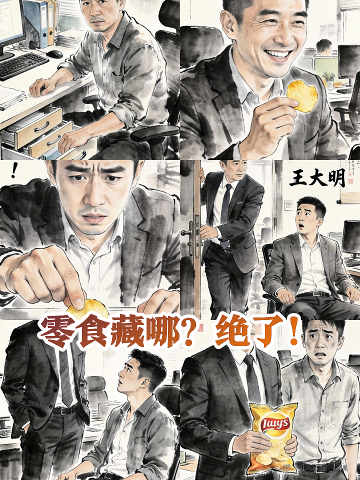 办公室抽屉里的薯片，竟被老板当成了机密文件！