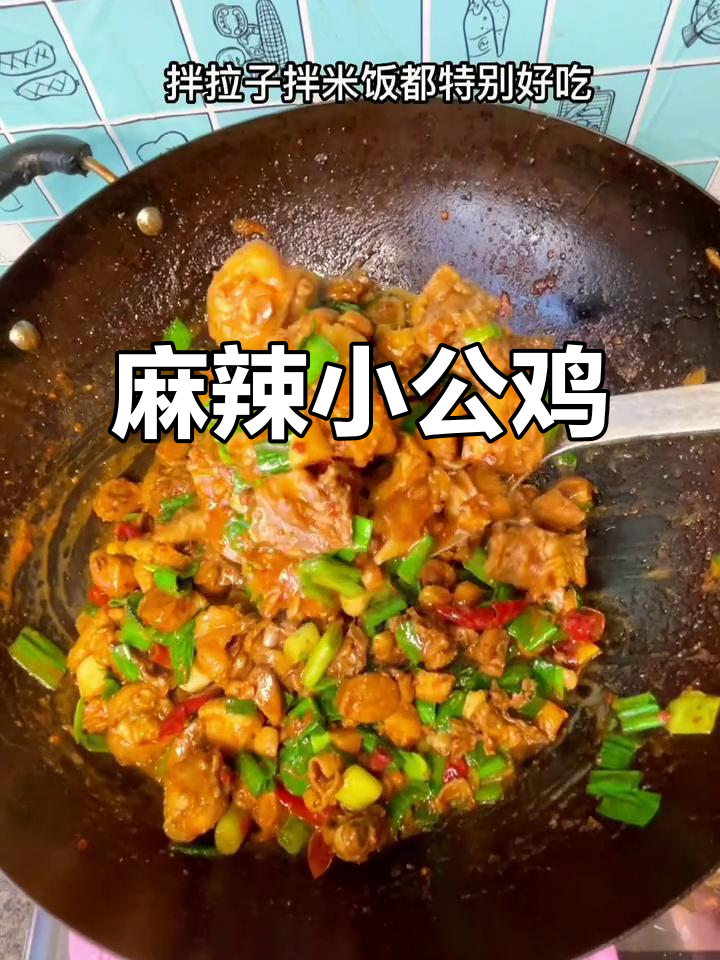 麻辣小公鸡，拌面米饭皆美味，辣味十足，让人停不下来