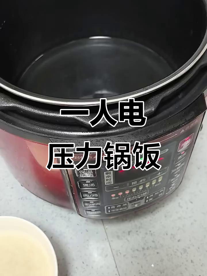 电压力锅蒸米饭,轻松搞定一人食