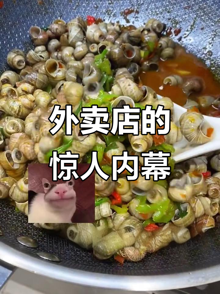 外卖店背后的秘密:炒田螺和炒饭的真相大揭秘