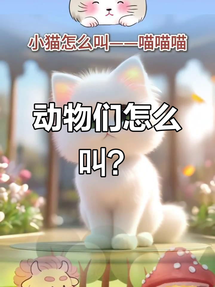 小猫小狗小鸭子,叫声大比拼!