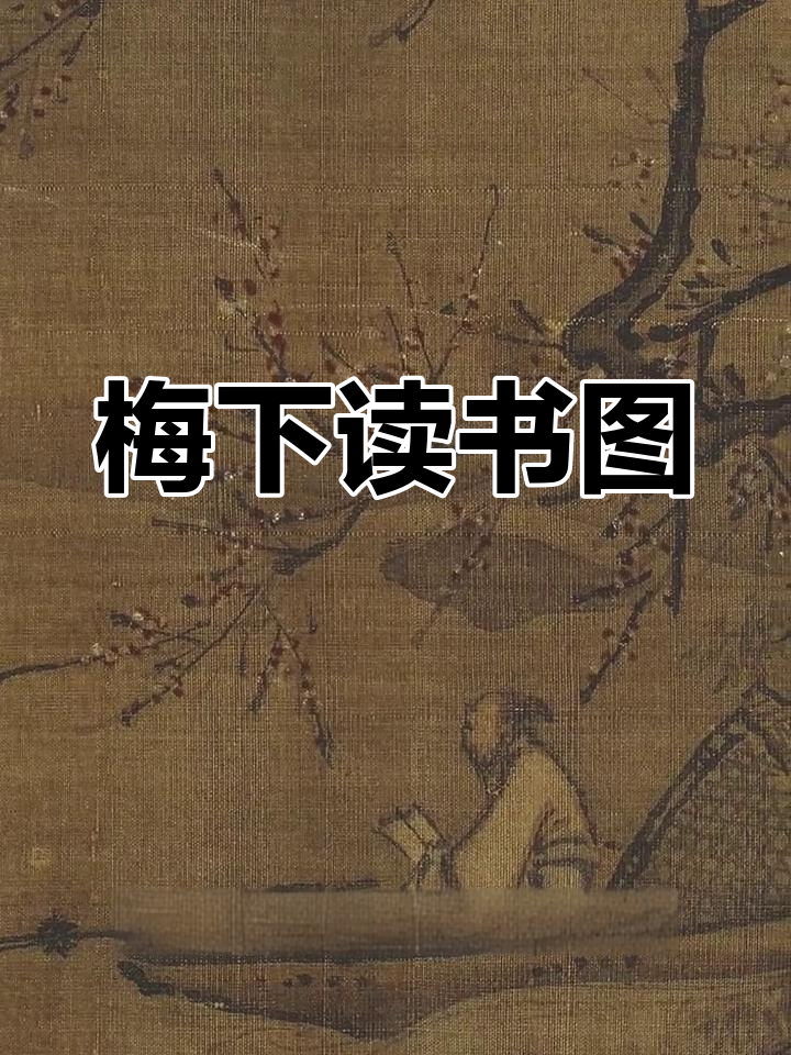 南宋大画家笔下的梅花与读书人,优雅国画展现静谧之美