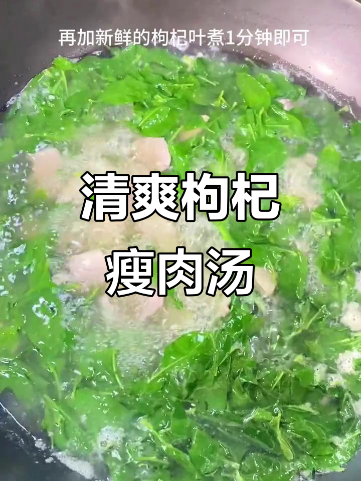 广东经典枸杞瘦肉汤,夏日清凉必备