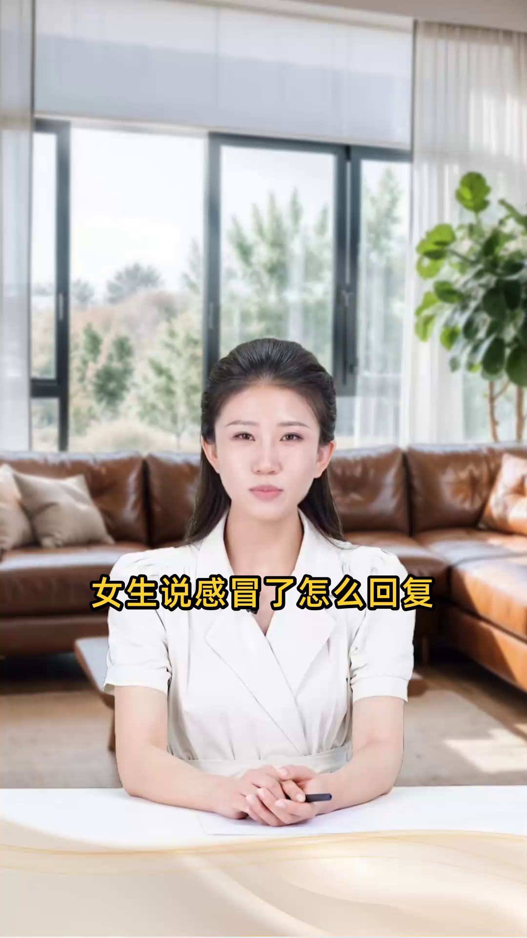 女生说感冒了怎么回复