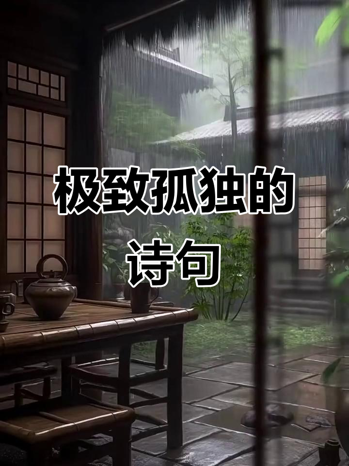 孤独悲凉的诗词,感受神仙般的寂寞