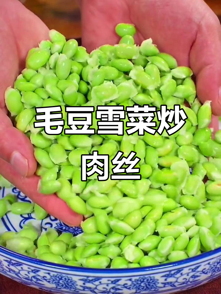 夏季必备毛豆雪菜炒肉丝,简单又下饭