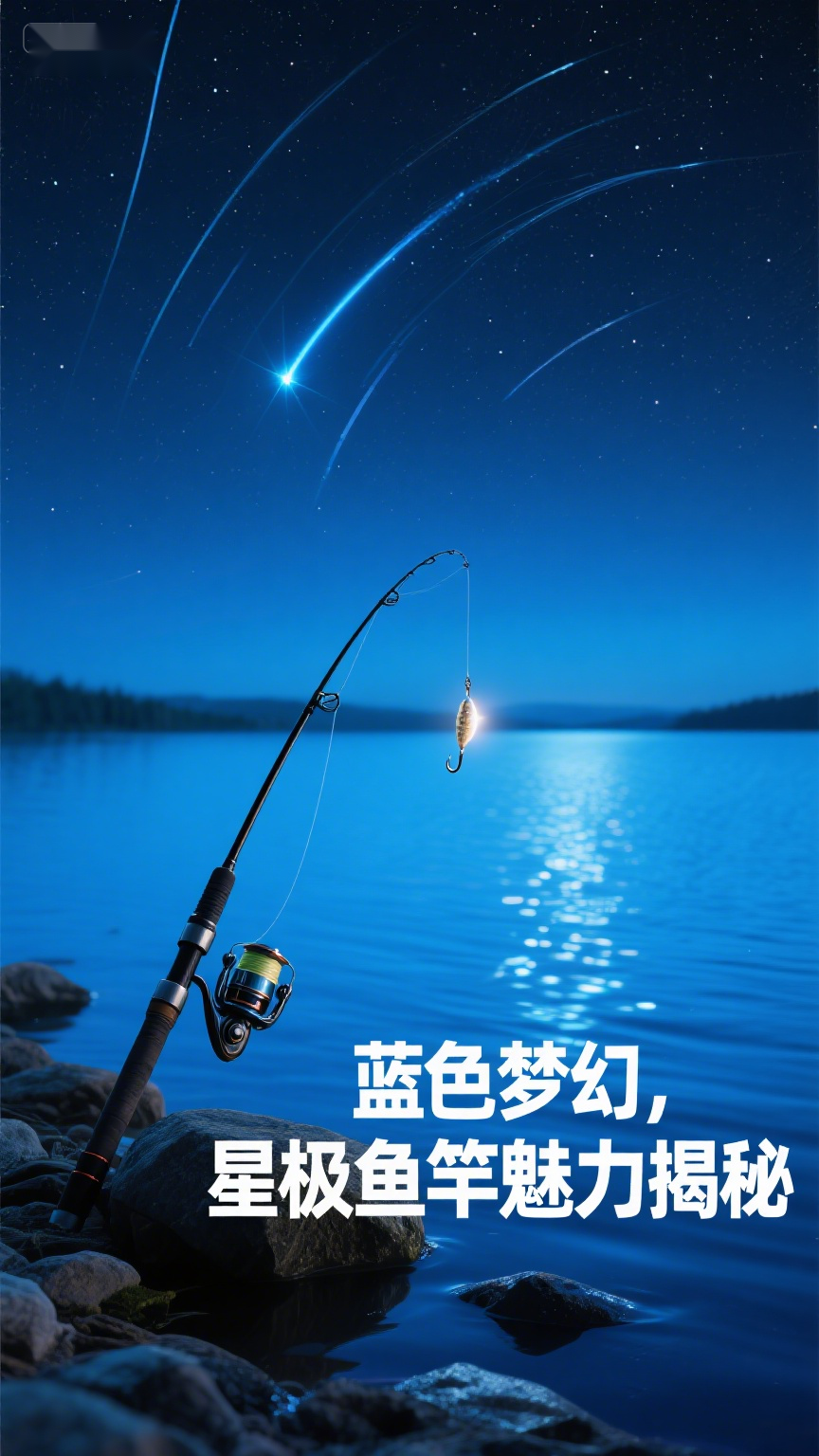 蓝色梦幻,星极鱼竿魅力揭秘