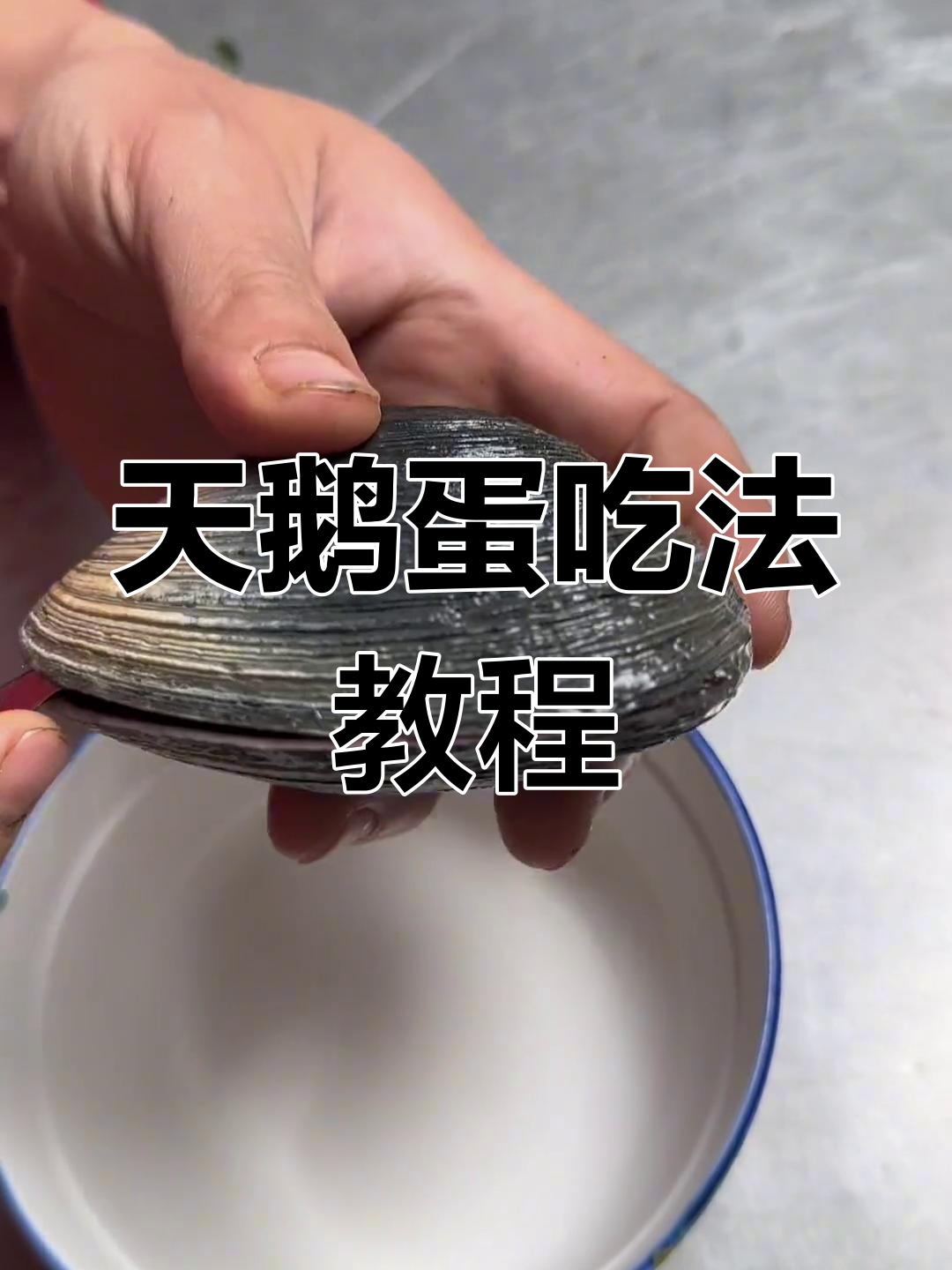 贝壳类海鲜新体验,天鹅蛋做法全揭秘