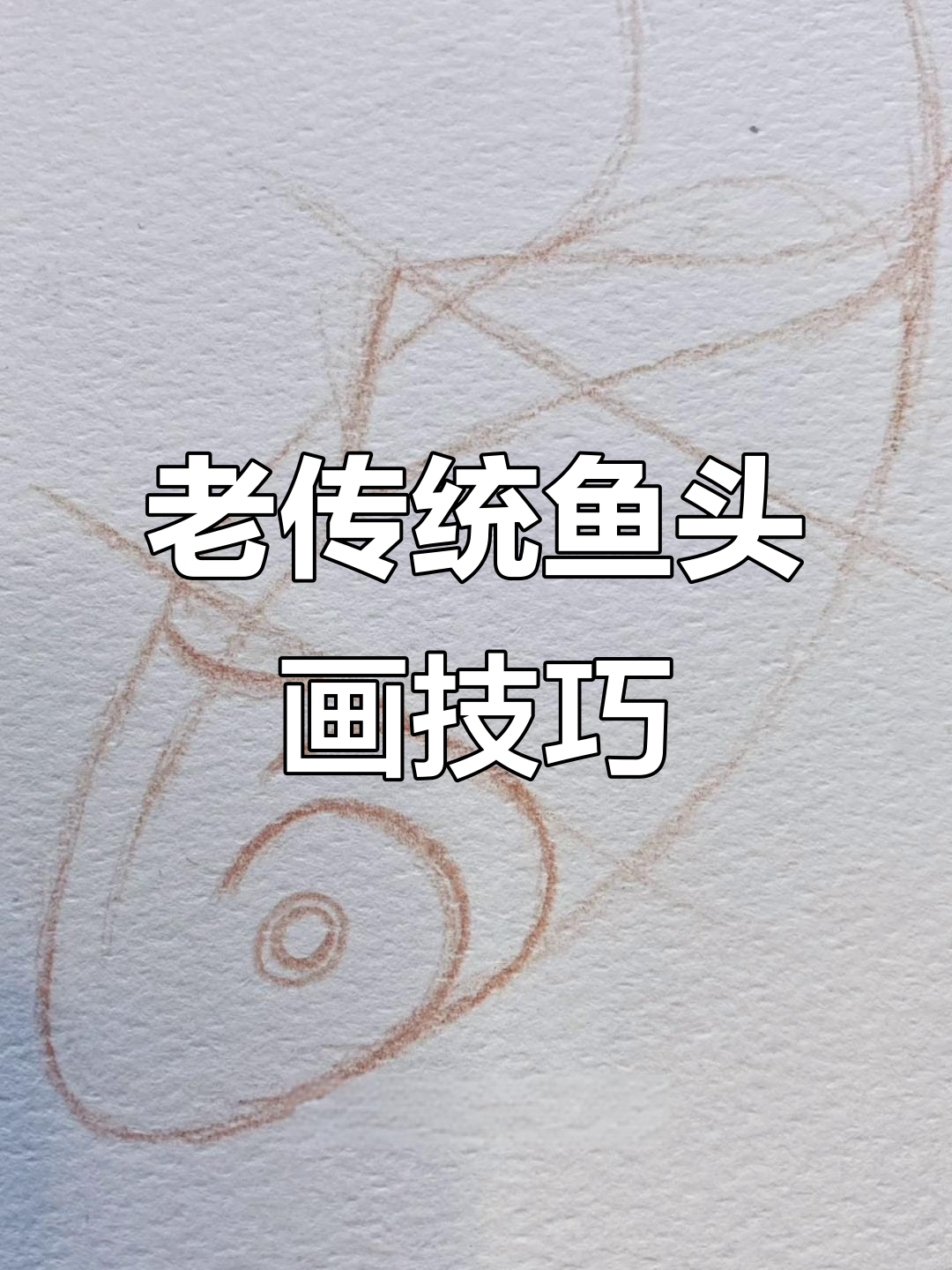 鱼头画法全解析：从椭圆形到水草细节，轻松掌握