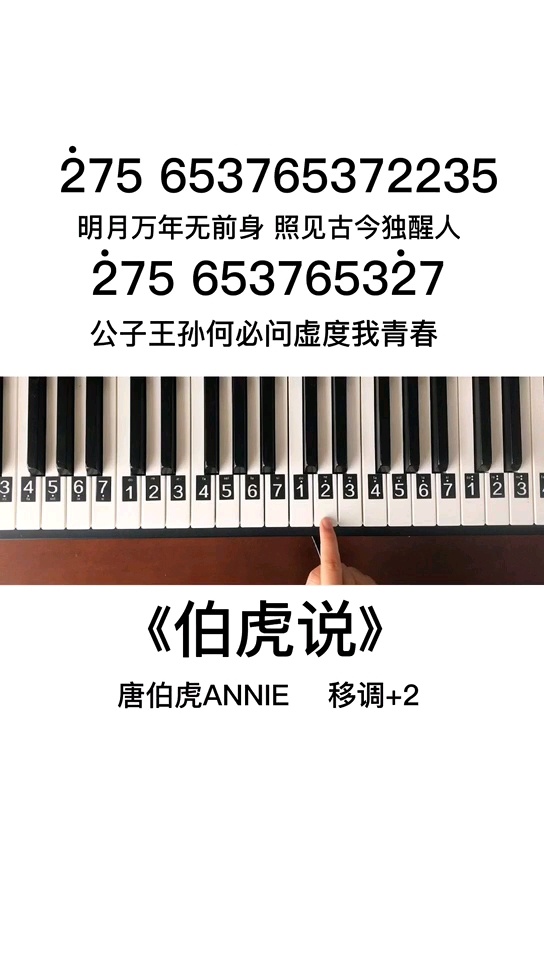 《伯虎说》简谱教程