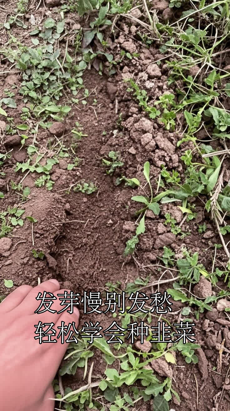 发芽慢别发愁,轻松学会种韭菜