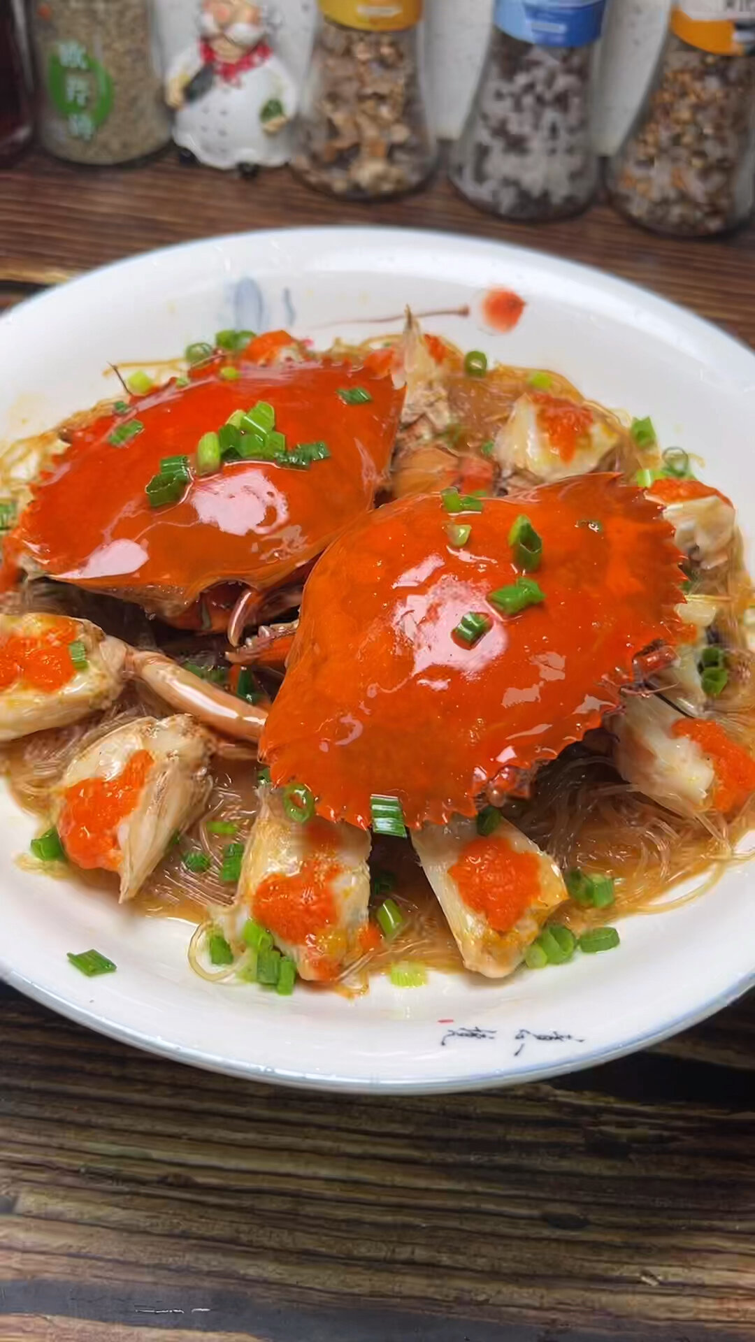 粉丝蒸螃蟹的做法