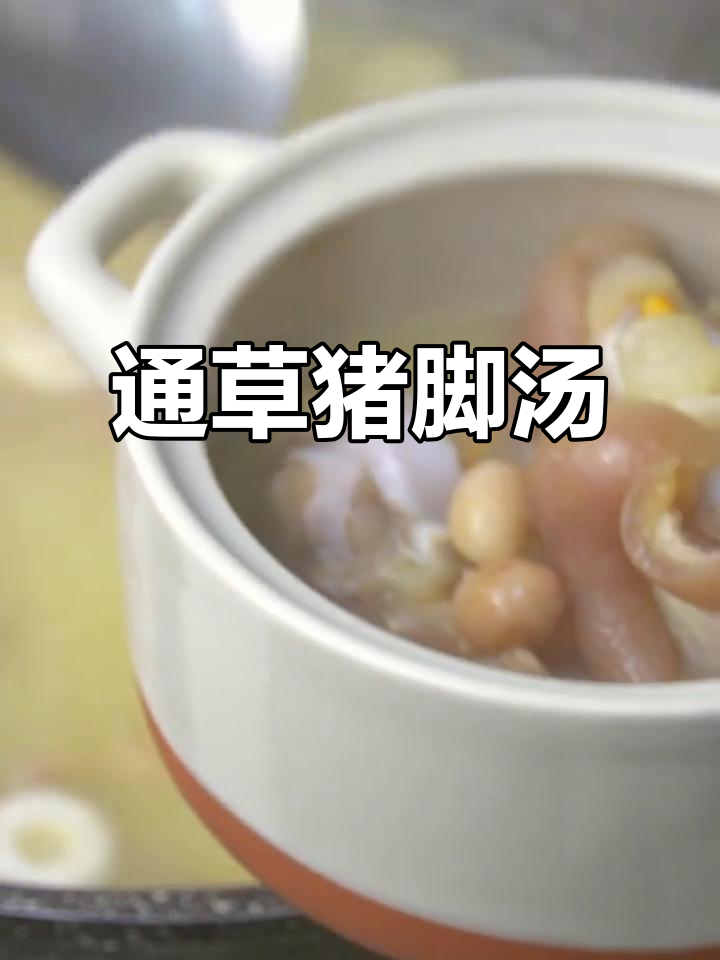 通草花生炖猪脚，月子餐必备营养美味