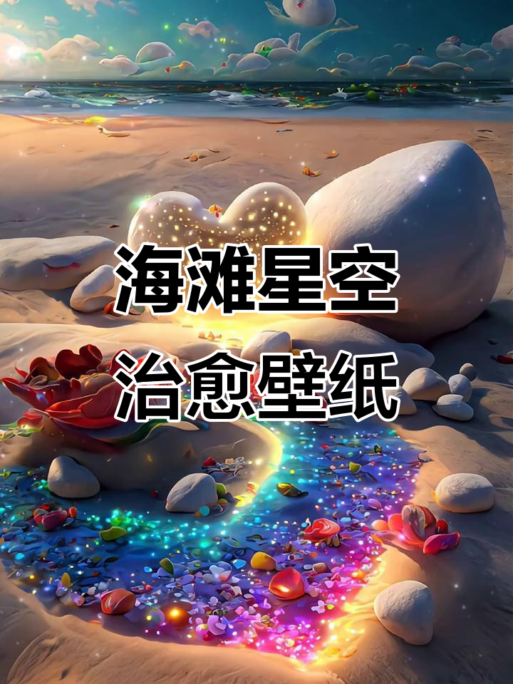 星辰大海与浪漫海滩,治愈系手机壁纸送上
