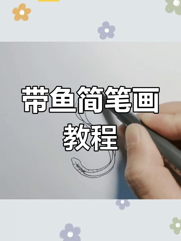 简单步骤画出带鱼形状