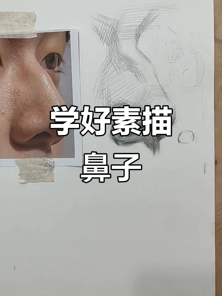素描鼻子画法全解析,轻松掌握五官比例与结构