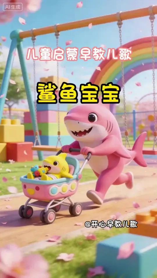 儿童启蒙早教儿歌-鲨鱼宝宝 早教儿歌，儿歌动画/3至6岁幼儿动画片/3至6岁儿童视频/小孩