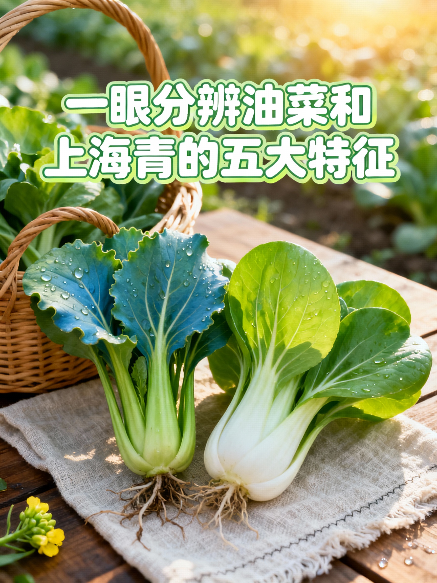 一眼分辨油菜和上海青的五大特征
