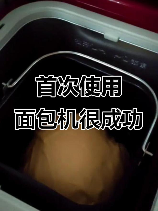 第一次用美的面包机做,竟然这么成功!