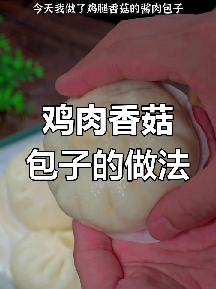 鸡腿香菇酱肉包子,轻松蒸出完美口感