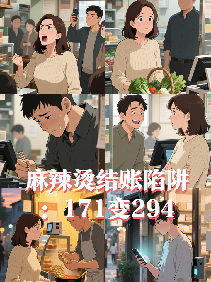 吃麻辣烫遭遇欺诈？171元签子被数成294元！当事人：出去吃饭还是自己数签子比较靠谱 31