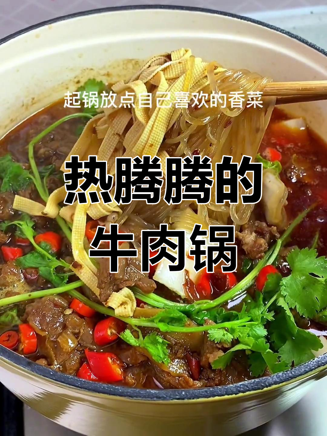 冷天气必备牛肉锅仔,粉丝搭配更美味