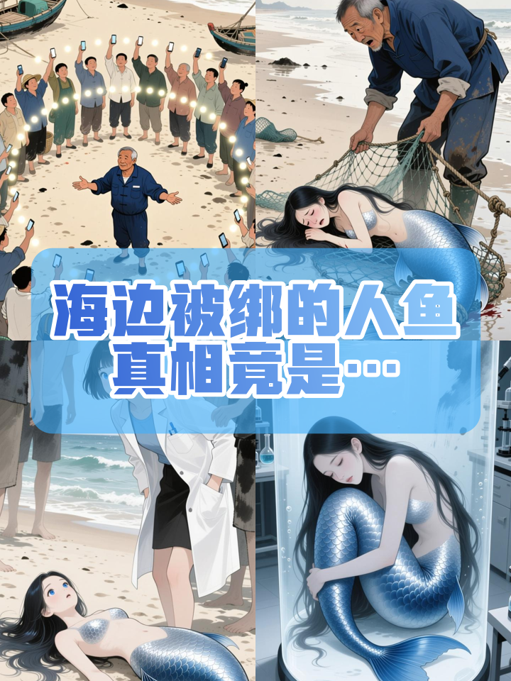 海边人鱼被绑真相：她自愿留下的守护秘密！