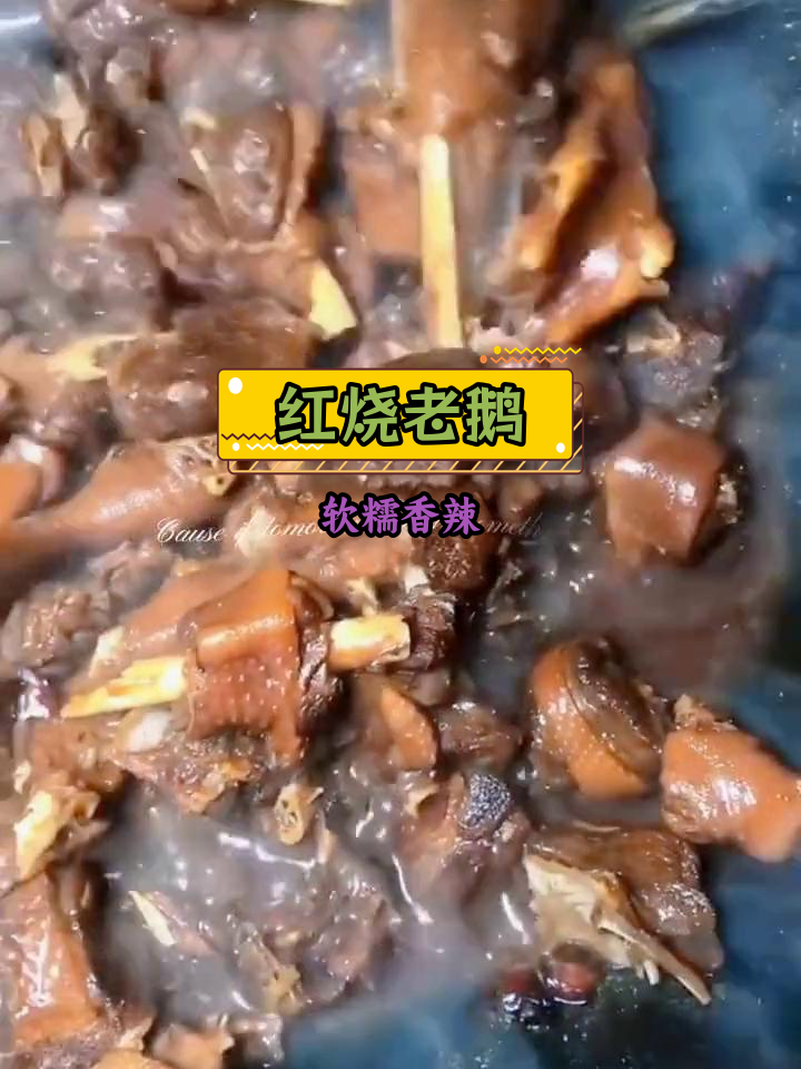 香辣红烧老鹅,脱骨不塞牙,涮火锅更美味