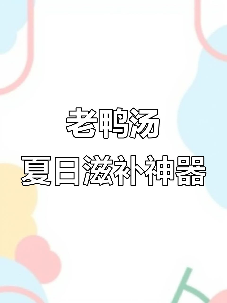 夏季必备老鸭汤，电炖锅轻松煲出鲜美滋味