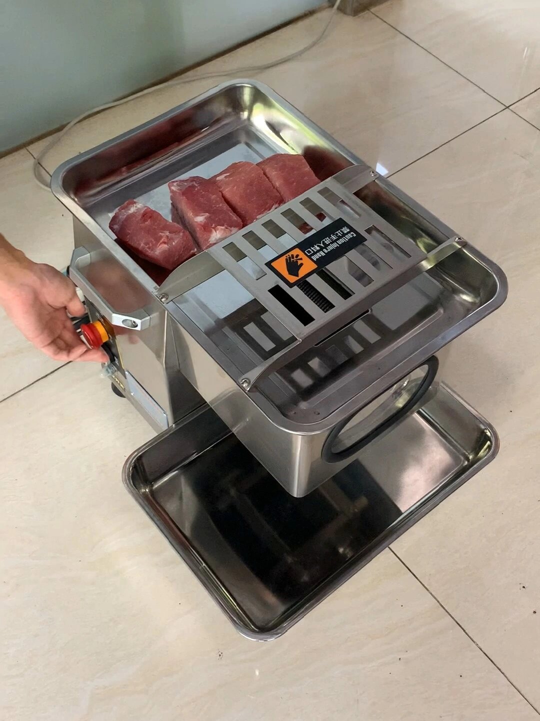 鲜肉切片 鲜肉切丝 小型台式切肉机