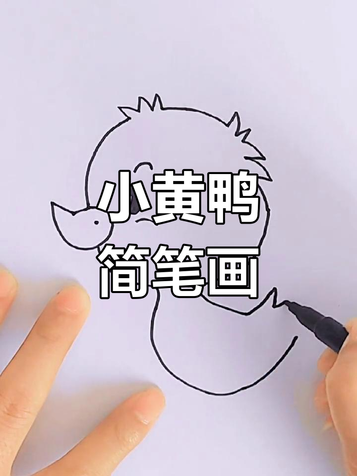 简单步骤画出小黄鸭