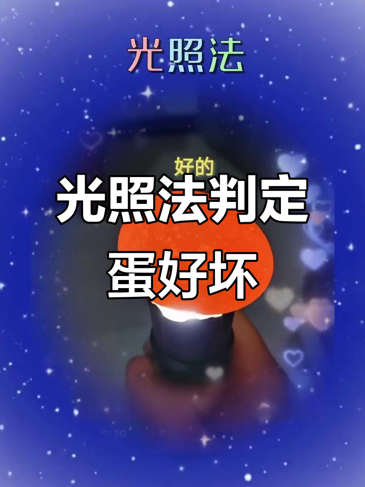 光照法教你如何判断鸡蛋新鲜度