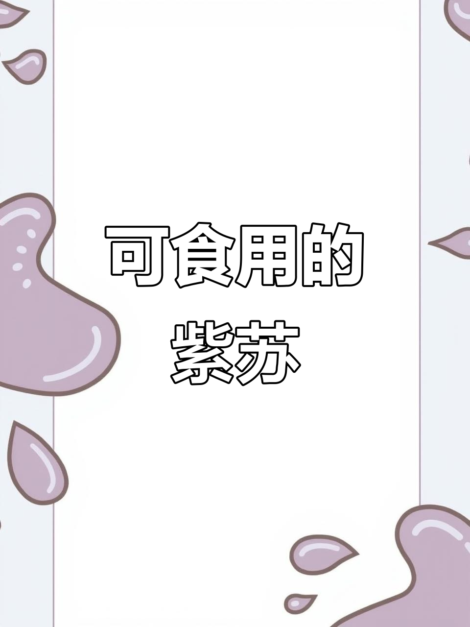 紫苏:百草之王,食用与药用两不误