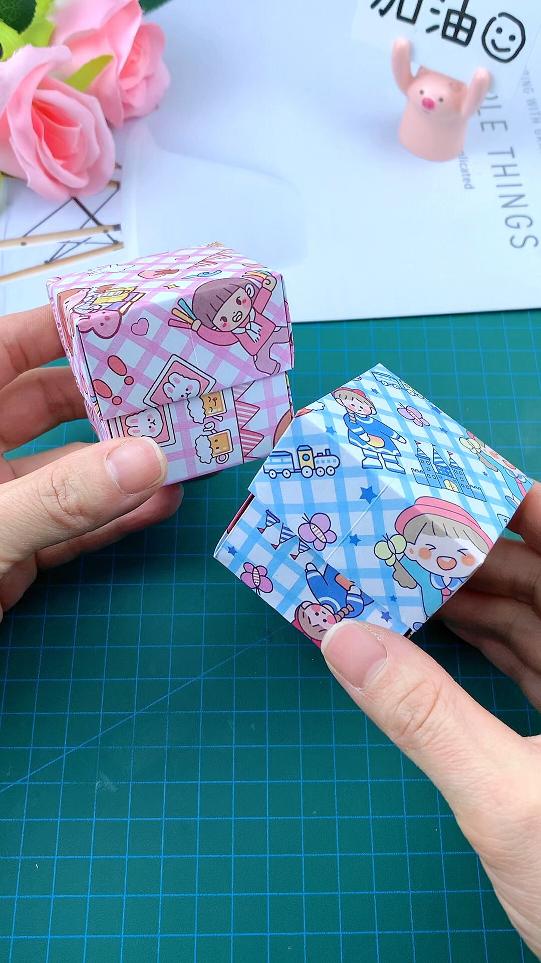 简单又实用的带盖收纳盒子,快和闺蜜一起做