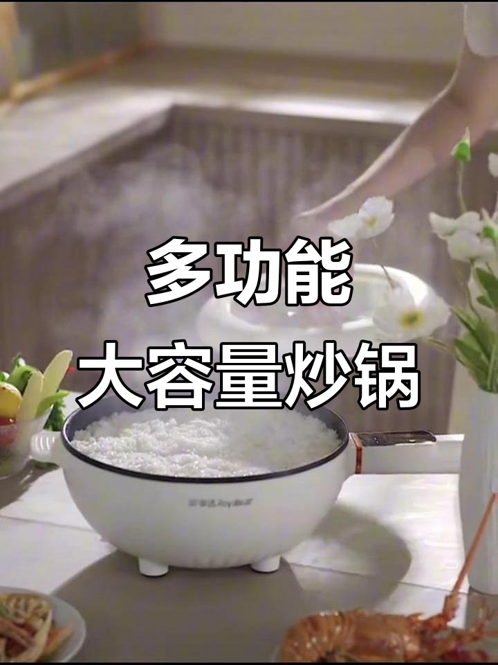 荣事达多功能大容量炒锅,电煮火锅一体设计